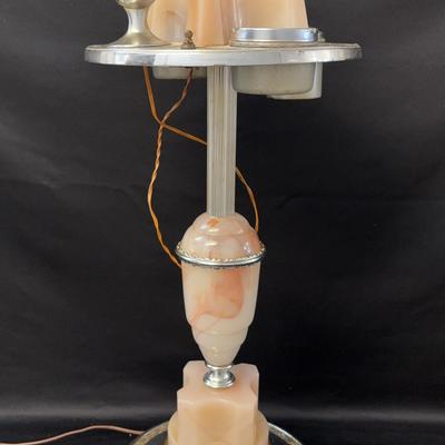 Art Deco Lighted Smoking Stand  
