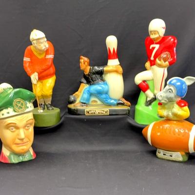 "Sports" Vintage Decanters 