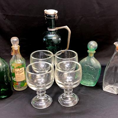 Glass Decanters & Margarita Glasses