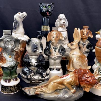 Vintage Decanters "Animals"