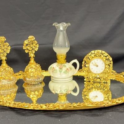 Beautiful Gold Vanity Set