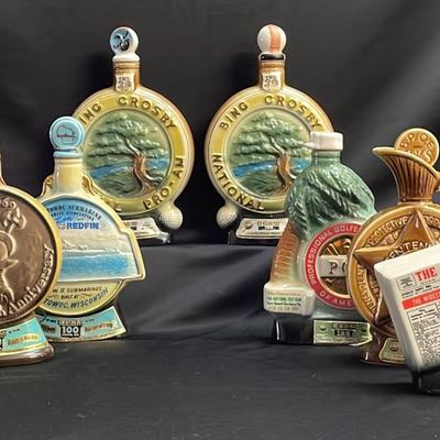 Variety of Vintage Decanters