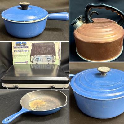 Le Creuset Set & Camper Propane Stove