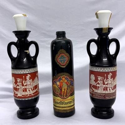 German And Egyptian Decanters in Black