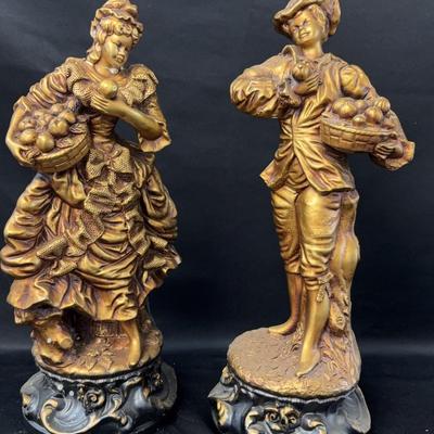 Pair of Chalkware Figurines 