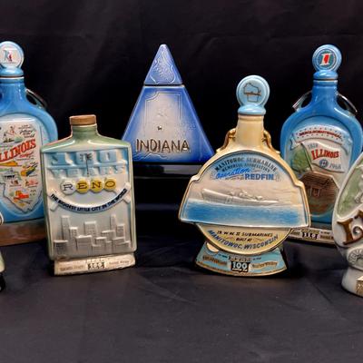 Seven Decanters "Cities/States"