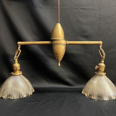 Brass Chandelier/Light Fixture