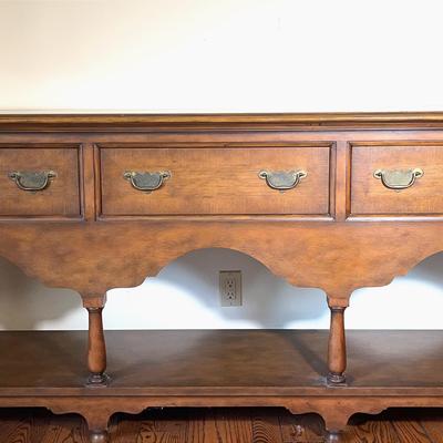 Antique Queen Anne Style Sideboard - Very Long