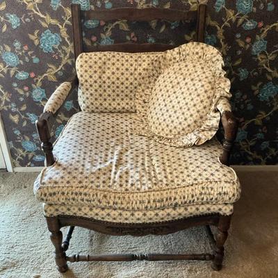 French Country Style Armchair, Vintage