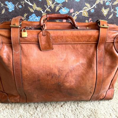 Cole Haan Leather Suitcase, Vintage Italy, Little wear-Gorgeous
