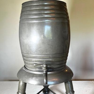 Antique 18th Century Pewter Standing Cistern with Spout, Speirs and Laughlin