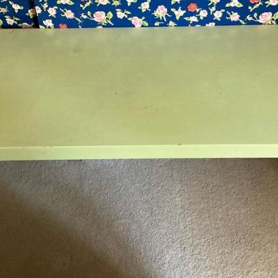 Pale Green Lacquer Parsons Low Console Table