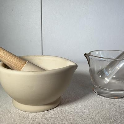 Milton Brook and Apothecary Mortar & Pestle Sets, 2 Sets