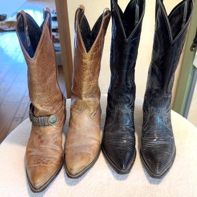 Women’s Cowgirl Boots- 2 Pairs- Code West 7.5-Thieves Market 7