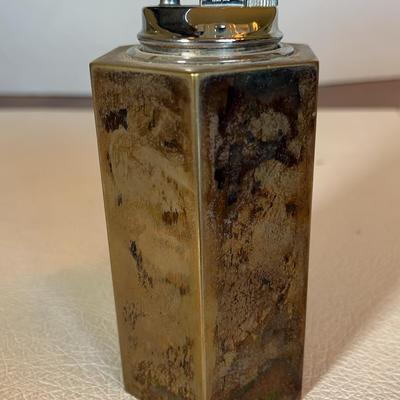 MidCentury Silverplate Table Lighter, Made In Japan 
