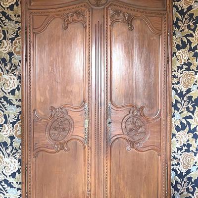 Antique Early 19th Century French Country Armoire Wardrobe - Very Large