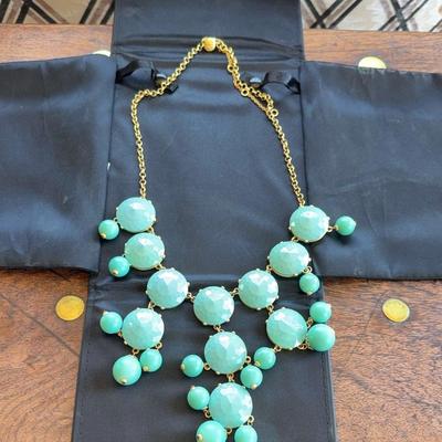 Blue Stones Necklaces- Suite Of 3 Necklaces - 22” and 27”- J Crew and Vintage 70's