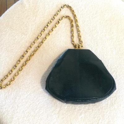Chanel Lizard Tear Drop Evening Bag, 1989-1991 Karl Lagerfeld Collection 
