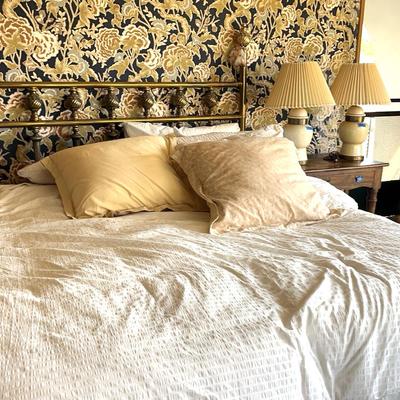Brass King Adjustable Bed - 2 Twin Beds Side-by-side