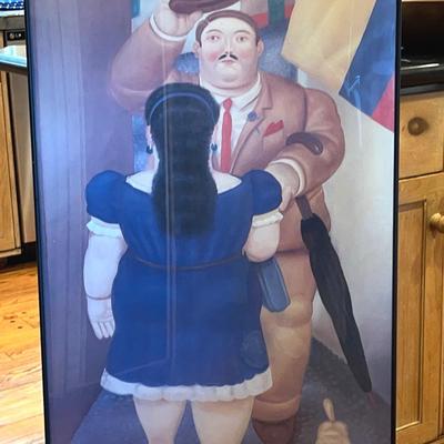 Fernando Botero 1983 Marlborough Fine Art London Exhibition Poster, Framed