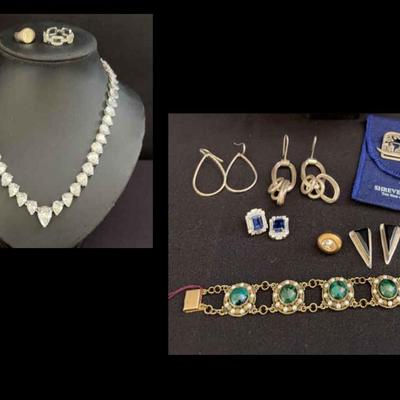 Sterling Silver Jewelry Lot | Necklaces, Earrings, Rings & Bracelet | Total Weight 5.43oz