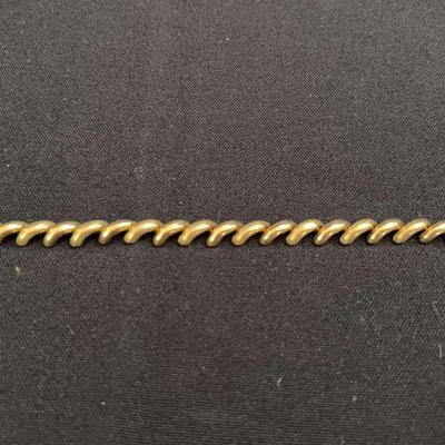 14K Yellow Gold Twisted Link Bracelet | Total Weight 12g