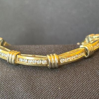14K Yellow Gold Link Bracelet with 2.5ct Diamonds J/SI2–SI3 | Total Weight 20.53g