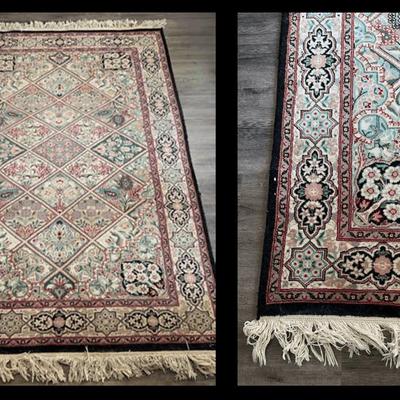 100% Wool Pakistan Rug | 6’4” x 4’ | Intricate Geometric & Floral Medallion Design