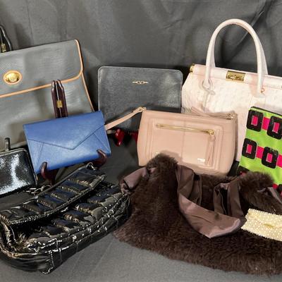 Designer Handbag & Accessory Lot – Giada Pelle, Michael Kors, Think Royln, Enzo & More