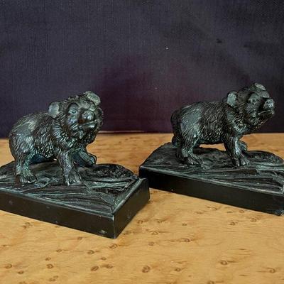 Vintage Bear Bookends 