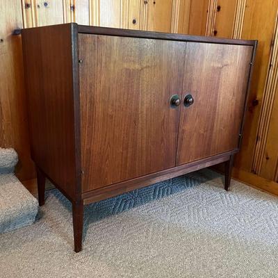 Vintage MCM Danish Walnut & Teak Cabinet