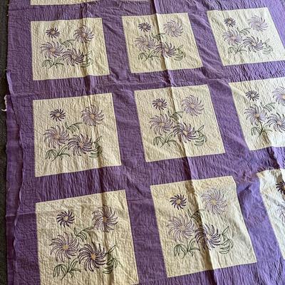 Vintage Lavender Double Cutter Quilt 