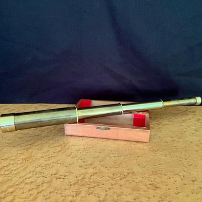Vintage “The Return of Halleys Comet” Brass Telescope & Box