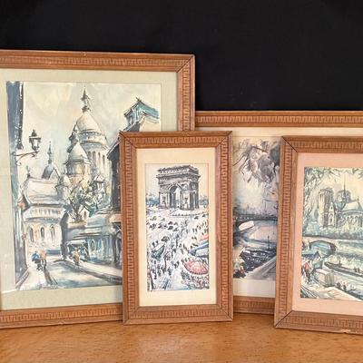 Marius Girards Parisian Street Scenes Lithograph Collection 