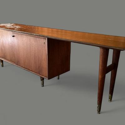 Vintage MCM Walnut/Teak Credenza/Desk