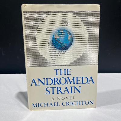 First Edition ~ The Andromeda Strain," Novel by Michael Crichton ~ Book Of The Month Club Edition 