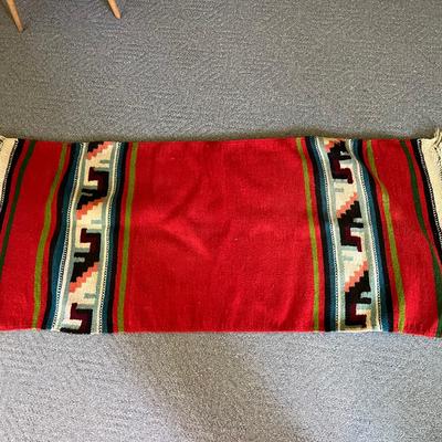 Vintage Hand Woven & Knotted Wool Rug 