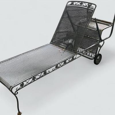 Metal Lawn Lounger and Arm Chair
