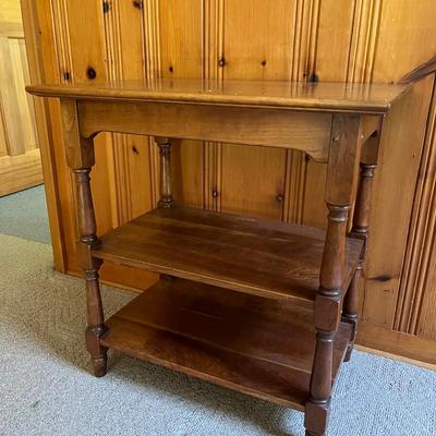 Vintage Spindle 3 Tier Side Table  