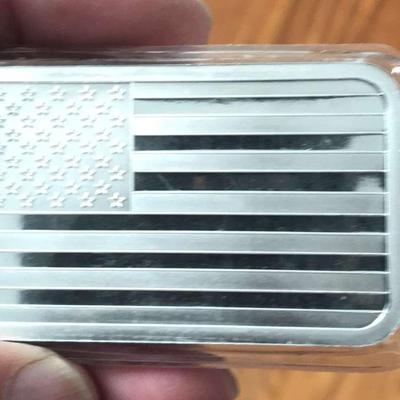 5 oz American Flag Silver Bar