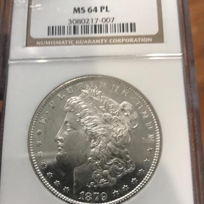 1879-S Morgan Dollar MS64PL