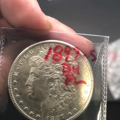 1897-S Morgan Silver Dollar (B6)