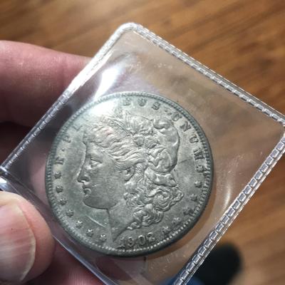 1902-O Morgan Silver Dollar