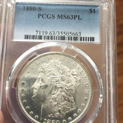 1880-S Morgan Dollar MS6PL
