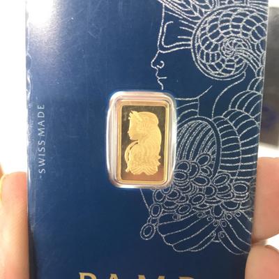 2 1/2 Gram Gold Bar (Pamp)