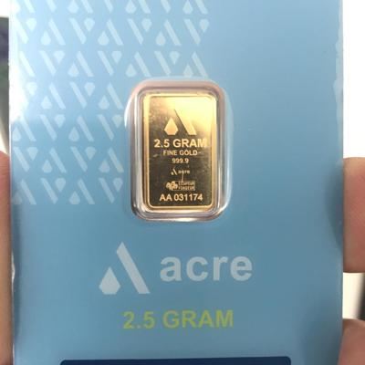 2 1/2 Gram Gold Bar (Acre)