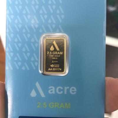 2 1/2 Gram Gold Bar (Acre)