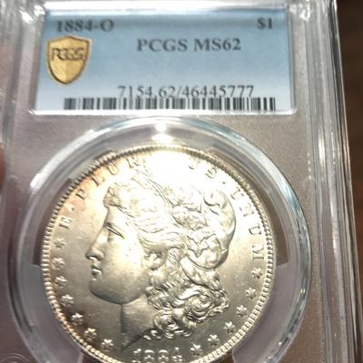 1884-O Morgan Dollar MS62