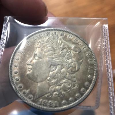 1881 P Morgan Silver Dollar Nice Toning