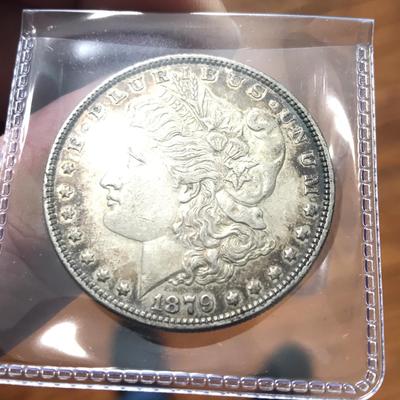 1879 P Morgan Silver Dollar Third Reverse
